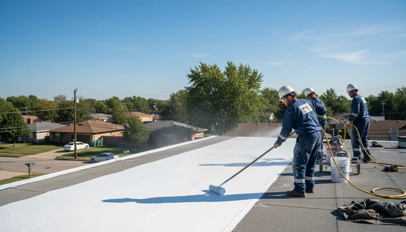 Commercial roof coating in Crystal Springs, MS near me